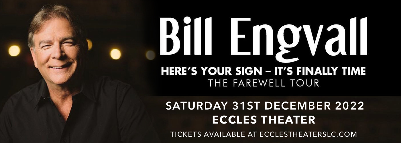 Bill Engvall Tickets 31st December Eccles Theater in Salt Lake City
