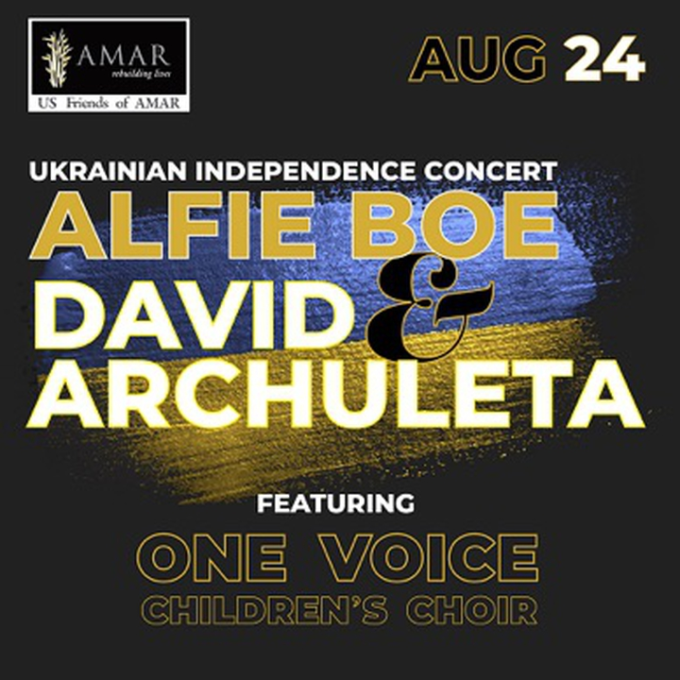 Ukrainian Independence Concert: Alfie Boe, David Archuleta & One Voice Children’s Choir