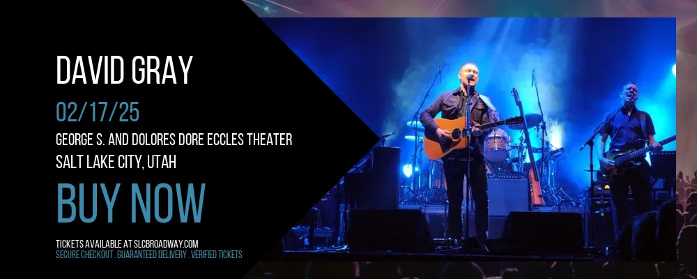 David Gray at George S. and Dolores Dore Eccles Theater